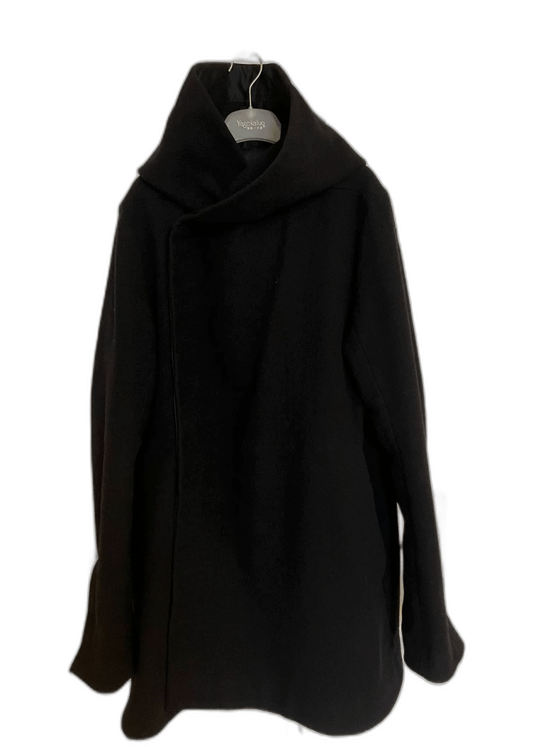 Rick Owens rick owens black wool coat for men-2508 Size US L / EU 52-54 / 3 - 1 Thumbnail