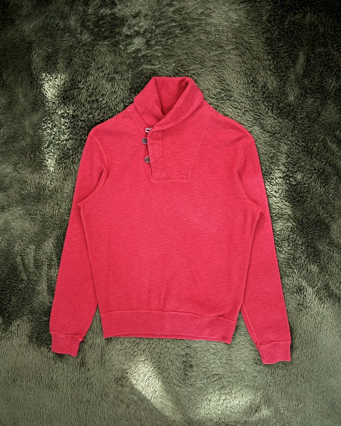 Polo Ralph Lauren [S] Polo Ralph Lauren Shawl Collar Button-Up Knit Red Size US S / EU 44-46 / 1 - 1 Thumbnail