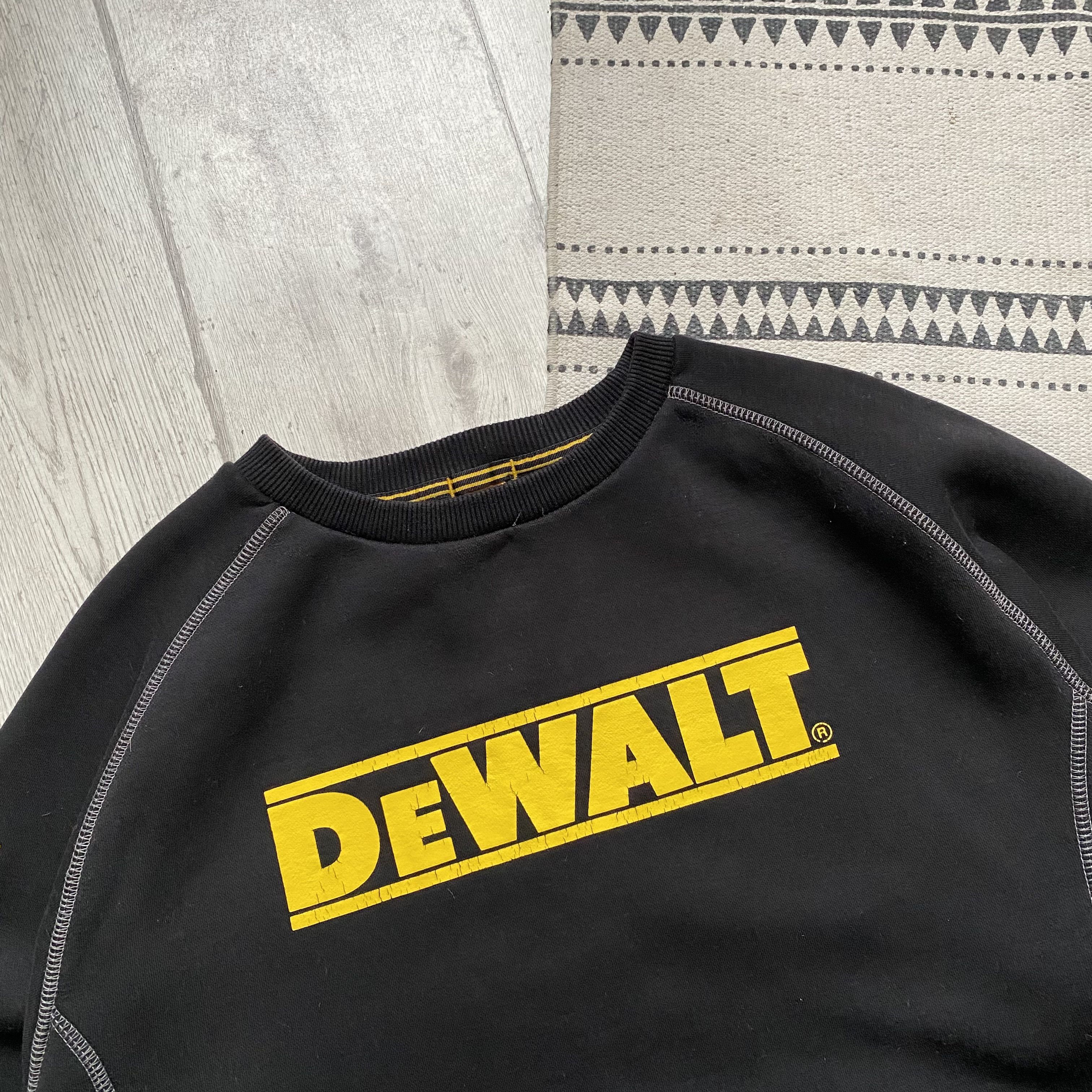 Carhartt 🔩 Vintage DeWALT Work heavy sweatshirt center logo Size US L / EU 52-54 / 3 - 2 Thumbnail