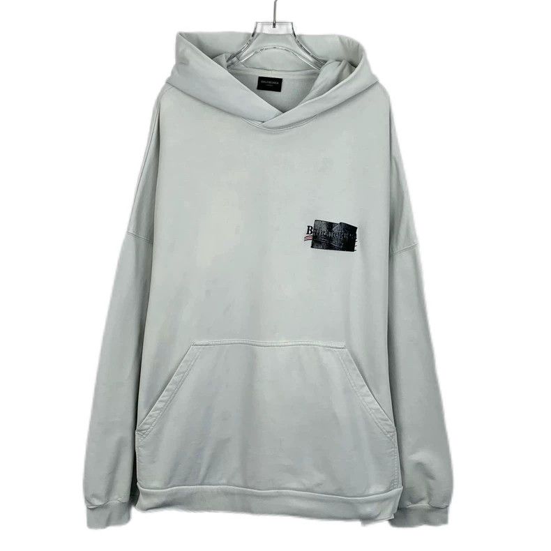 Other Balenciaga Old duct tape coke logo white hoodie hoodie Size US L / EU 52-54 / 3 - 1 Thumbnail