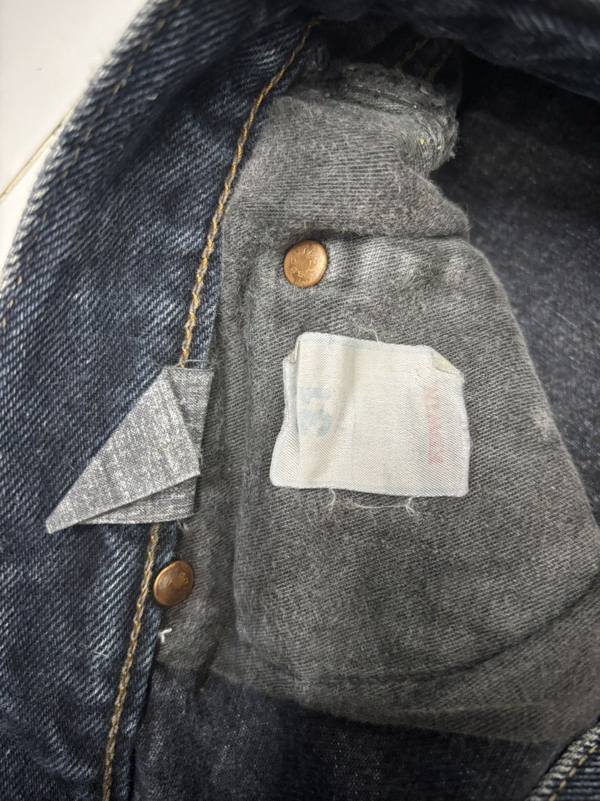14th Addiction × Edwin × If Six Was Nine VINTAGE EDWIN INDIGO DYE LOOSE FIT DISTRESSED DENIM JEANS Size US 30 / EU 46 - 10 Thumbnail