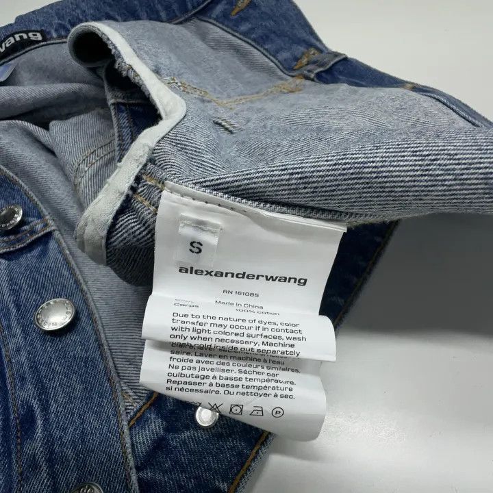 Alexander Wang Alexander Wang Blue Denim Sleeveless Vest - Size S / US 4 / IT 40 - 5 Thumbnail