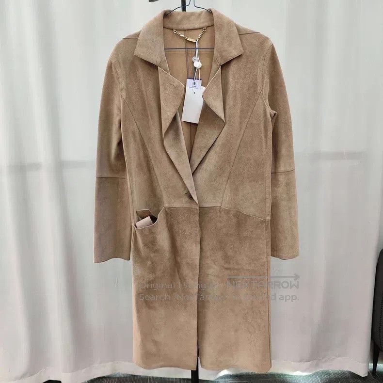 Loewe Loewe Beige Cowhide suede duster Size XS / US 0-2 / IT 36-38 - 1 Thumbnail