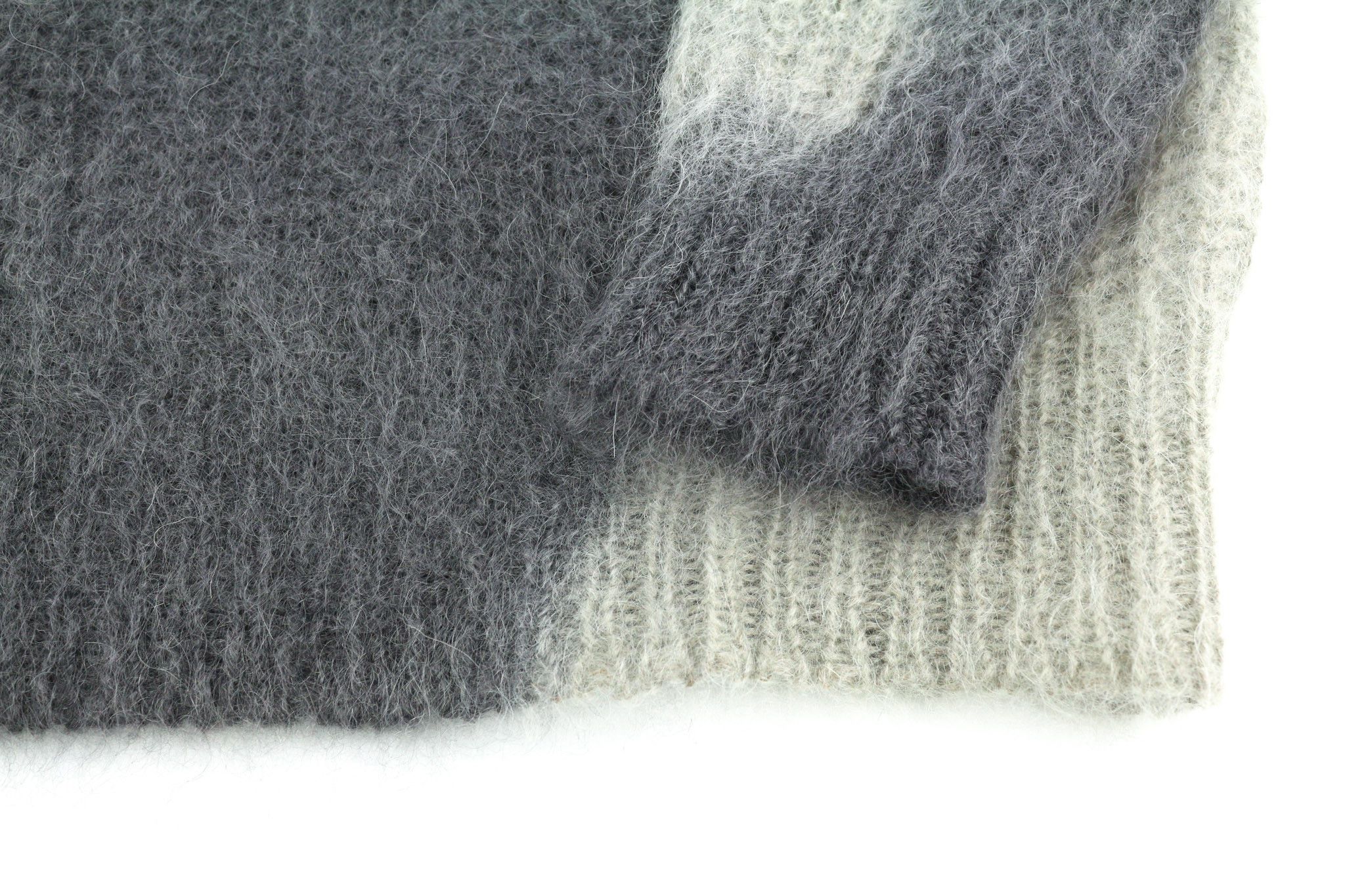 Diesel K-OSIMO M Mohair Wool Blend Knit Grey Jumper 40143 Size US M / EU 48-50 / 2 - 5 Thumbnail
