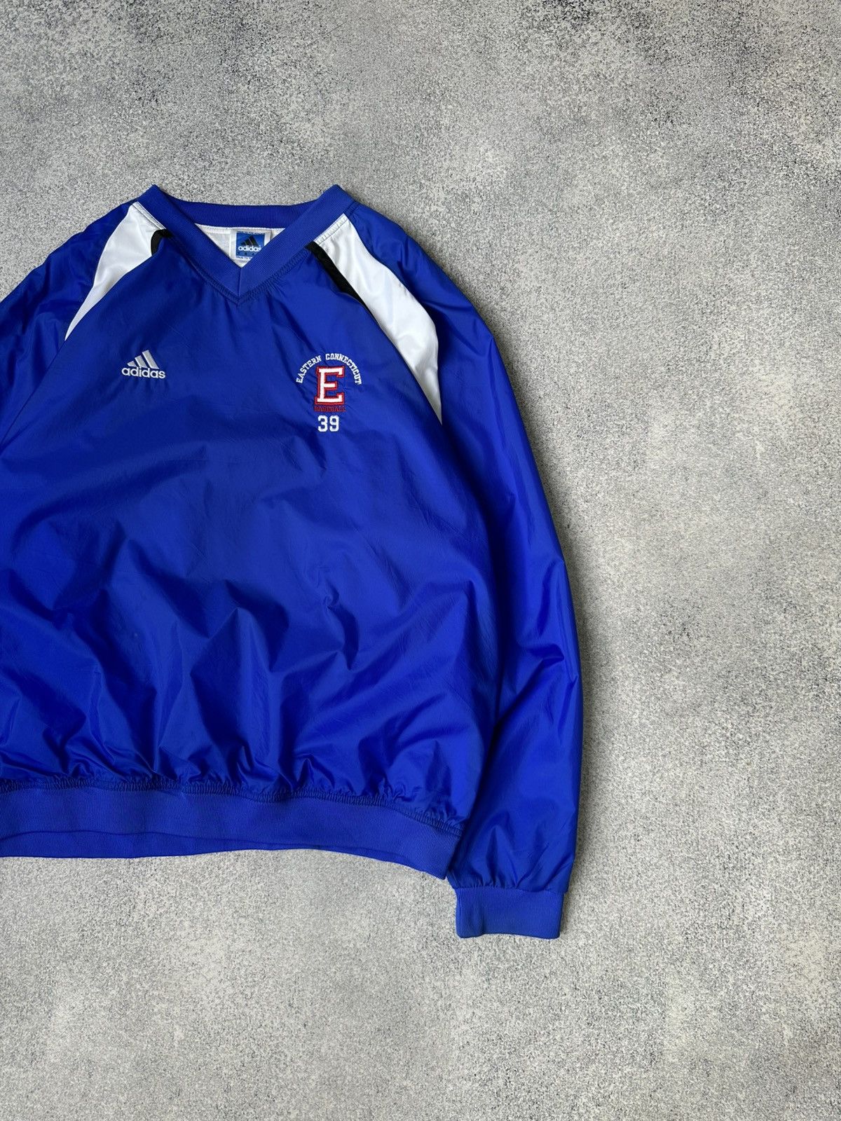 Adidas Vintage Adidas Eastern Connecticut Baseball Nylon Sweatshirt Size US L / EU 52-54 / 3 - 2 Thumbnail