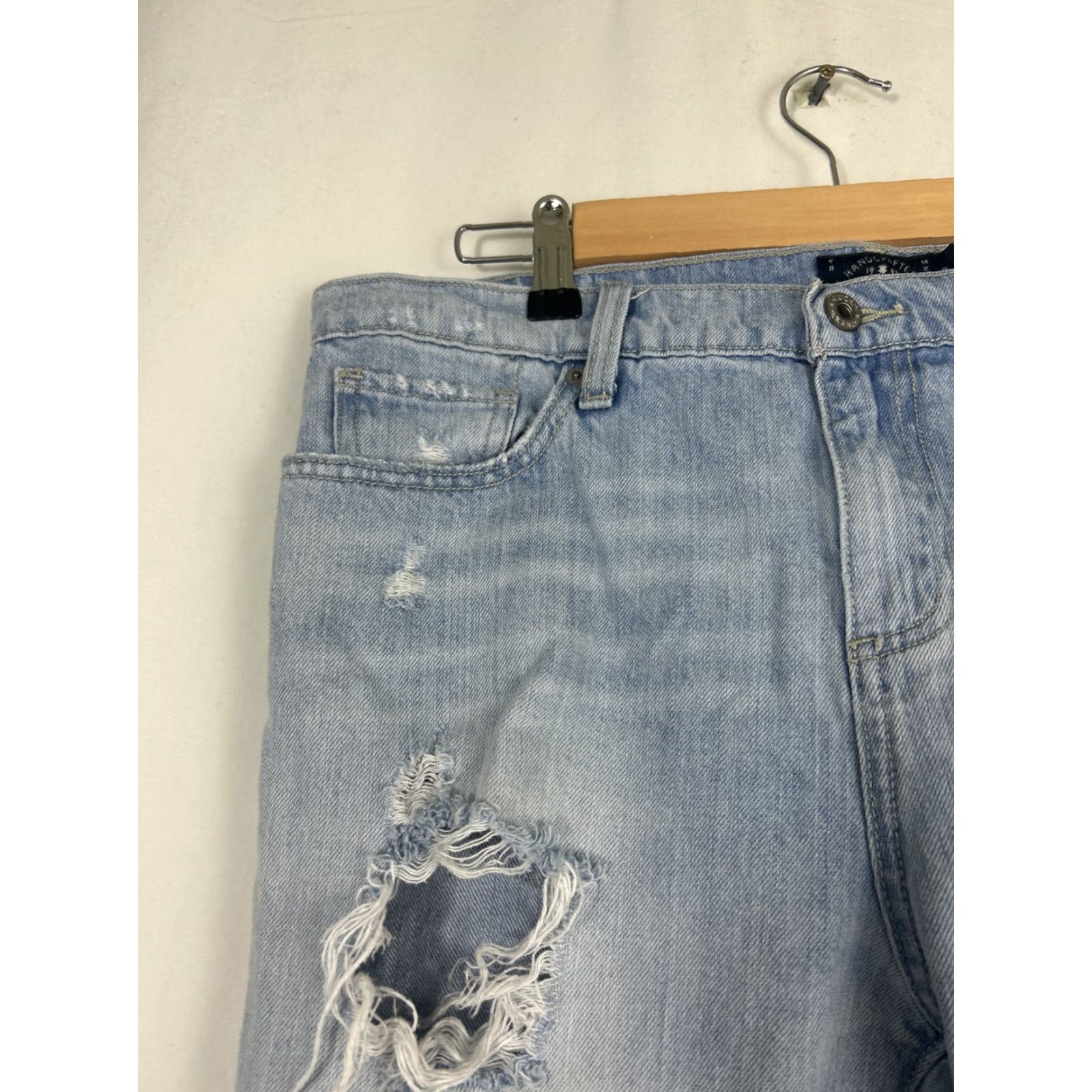 Lucky Brand Lucky Brand Jeans Womens 10/30 Blue Distressed Sienna Slim Boyfriend Light Wash Jeans Size 32" / US 10 / IT 46 - 4 Thumbnail