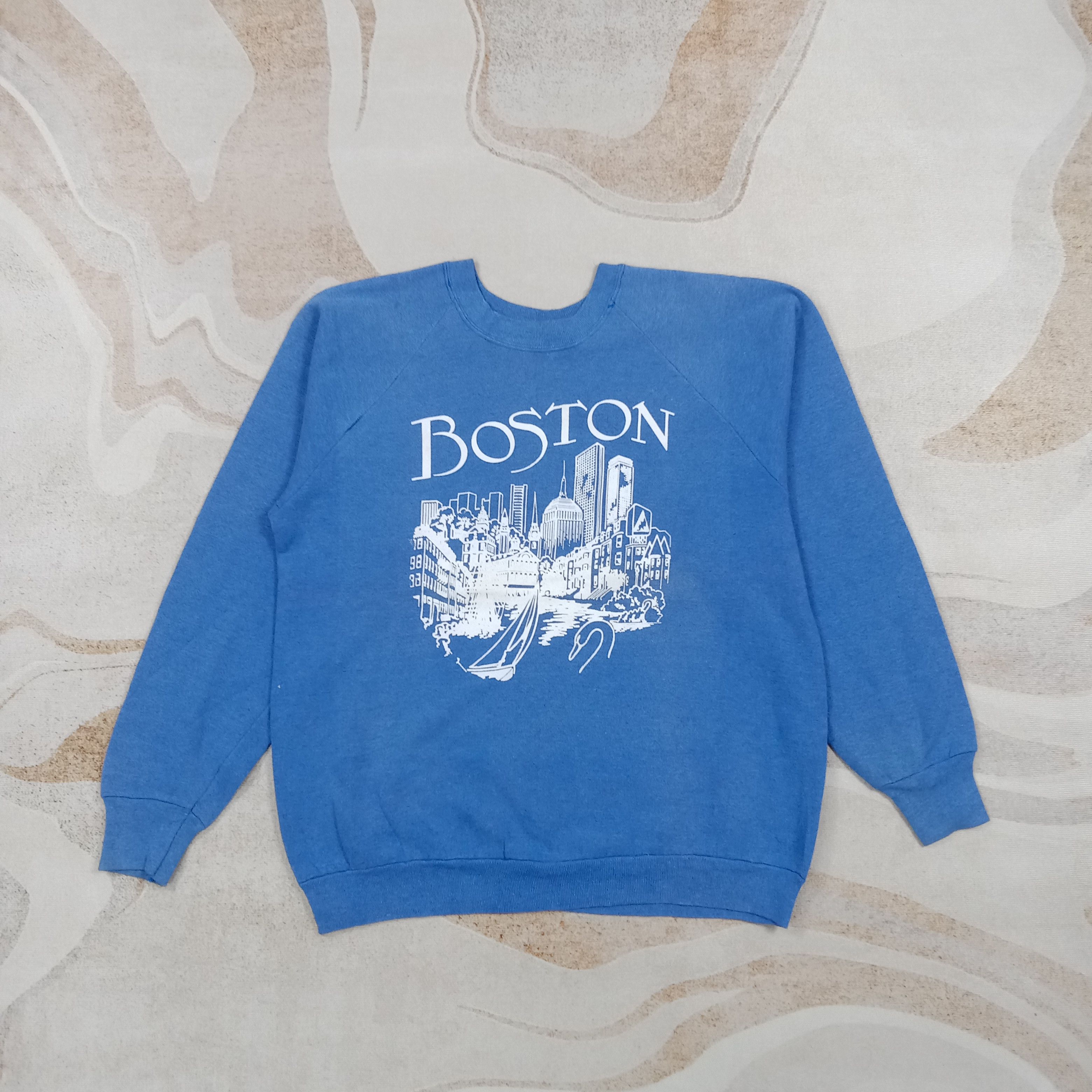 Fruit Of The Loom 90's Boston American State Sweatshirt C279N24 Size US M / EU 48-50 / 2 - 1 Thumbnail