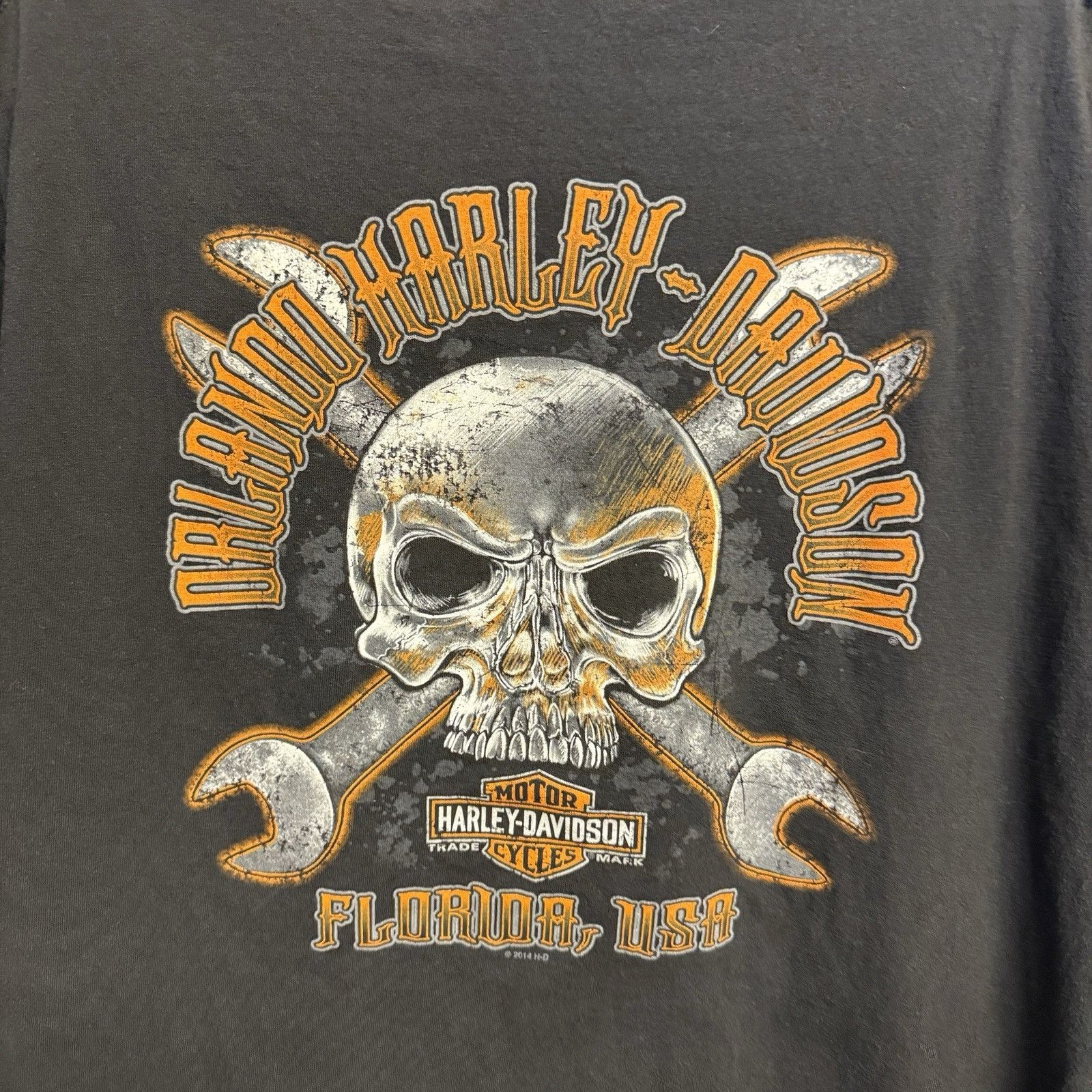 Harley Davidson Harley Davidson T Shirt Mens XL 22.5x29 Black 2014 Biker Flo Size US XL / EU 56 / 4 - 5 Thumbnail
