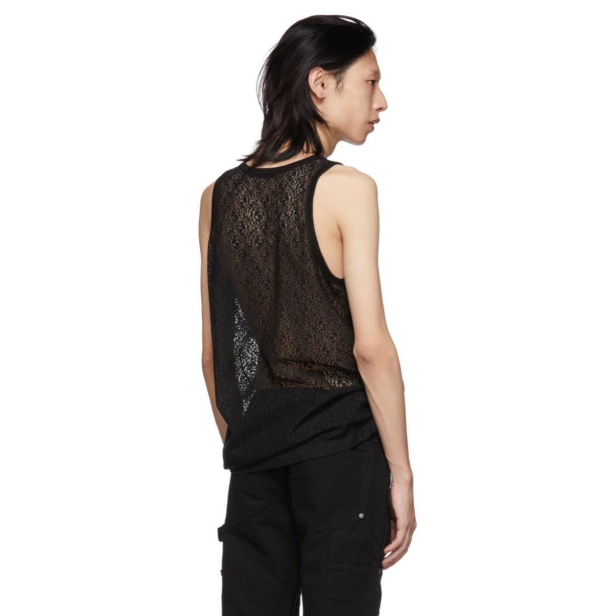 Helmut Lang HELMUT LANG BLACK LACE TANK TOP Size US M / EU 48-50 / 2 - 4 Thumbnail