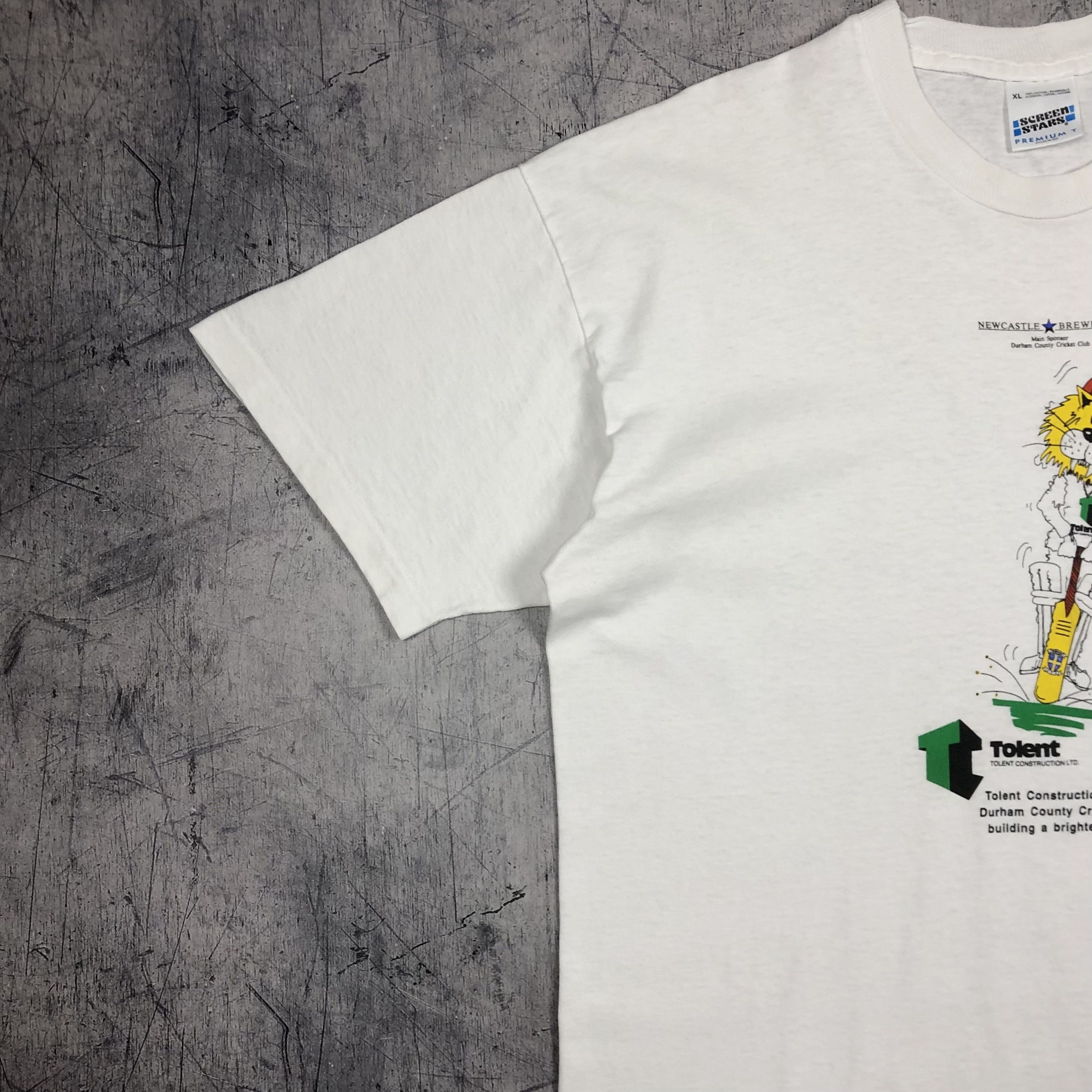Retrofit Vintage Newcastle Durham Country Cricket Tolent Tee Size US XL / EU 56 / 4 - 6 Thumbnail