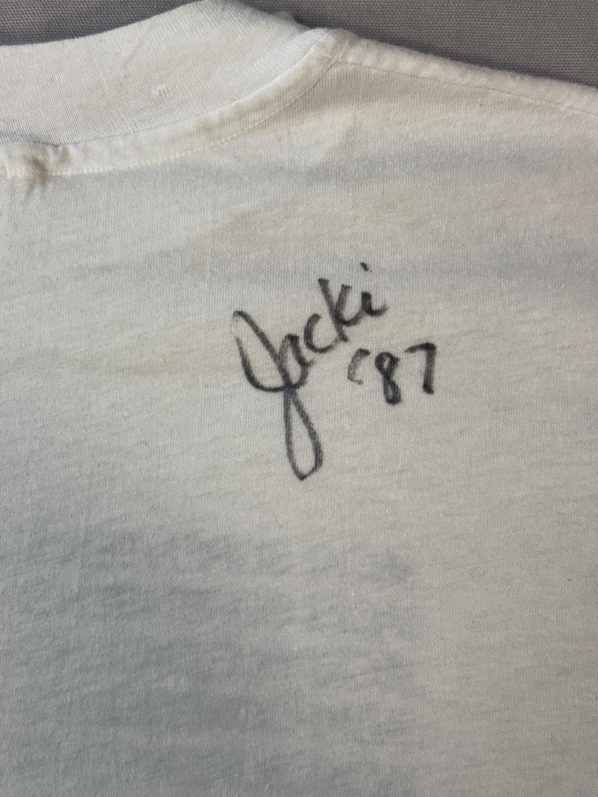 Hanes VTG Jacki Sorensens Aerobic Workout T-shirt JSAW Autographed Size US XL / EU 56 / 4 - 5 Thumbnail