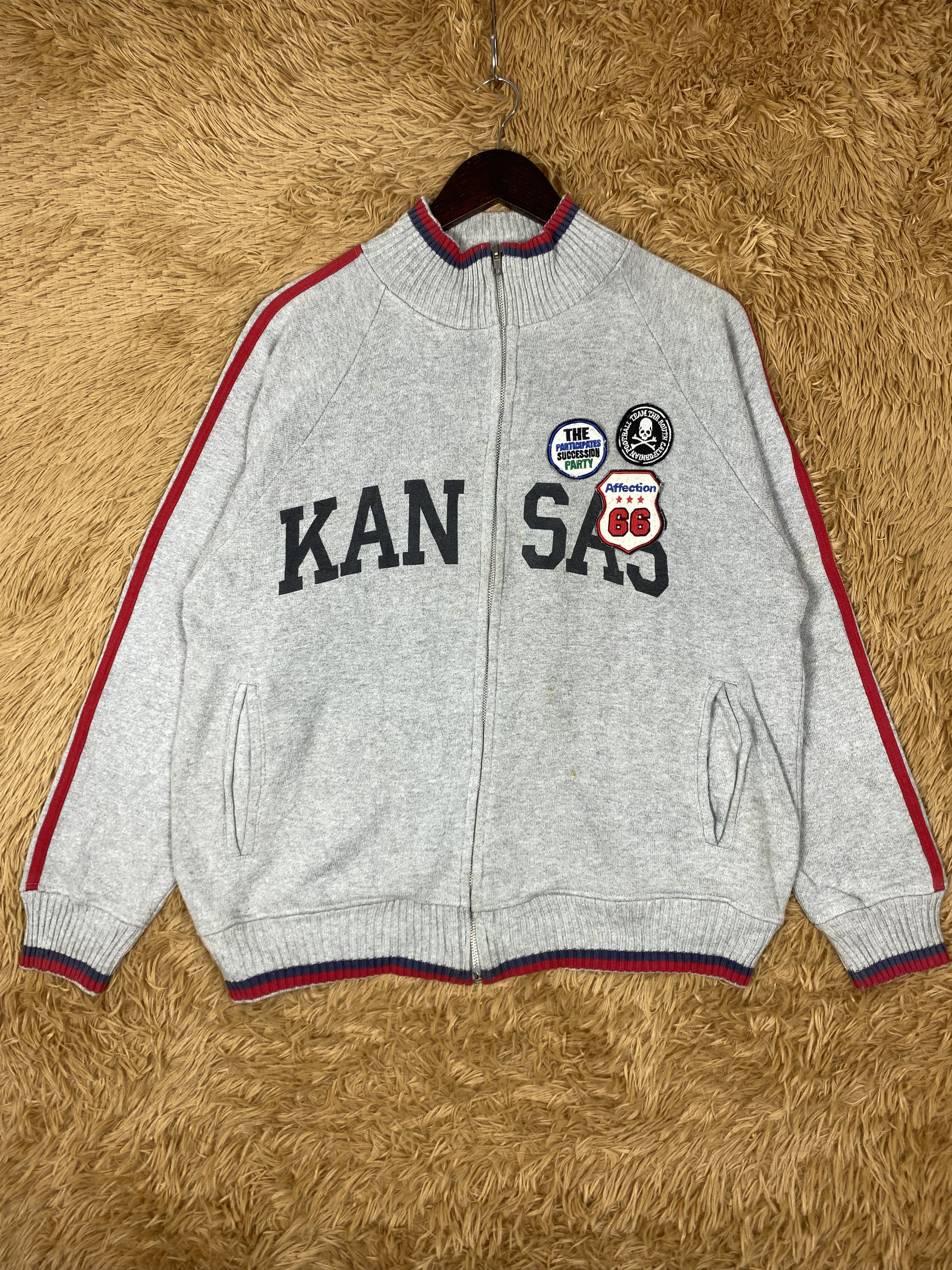 MLB Vintage Kansas Zip Up Sweatshirts DJ0501 Size US M / EU 48-50 / 2 - 1 Thumbnail