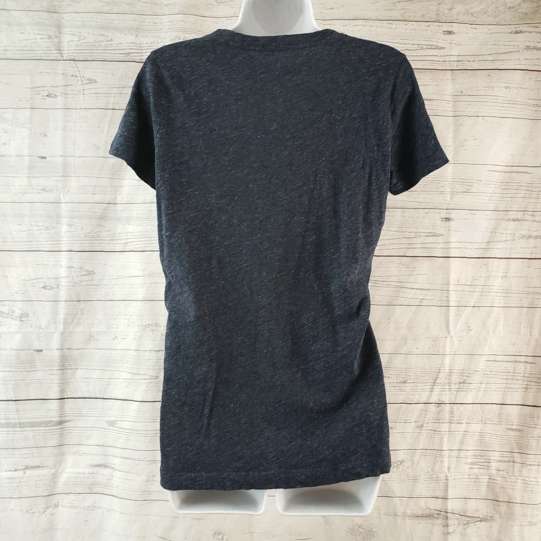 Madewell Madewell Womens Whisper V-Neck Tee XS Blue Short Sleeve Cotton Shirt Womens Size 26" / US 2 / IT 38 - 4 Thumbnail
