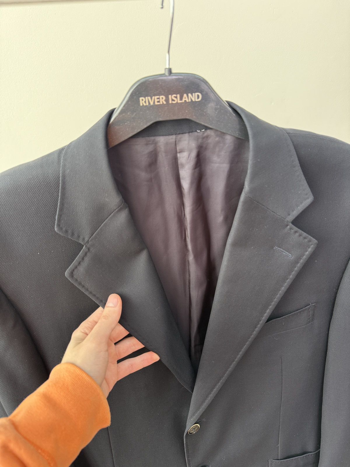 Canali Vintage CANALI Black Wool Blazer Jacket Size 52R - 5 Thumbnail