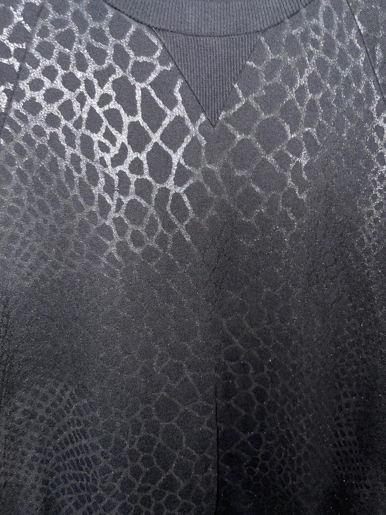 saint Laurent paris15fw genuine rubberized crocodile print