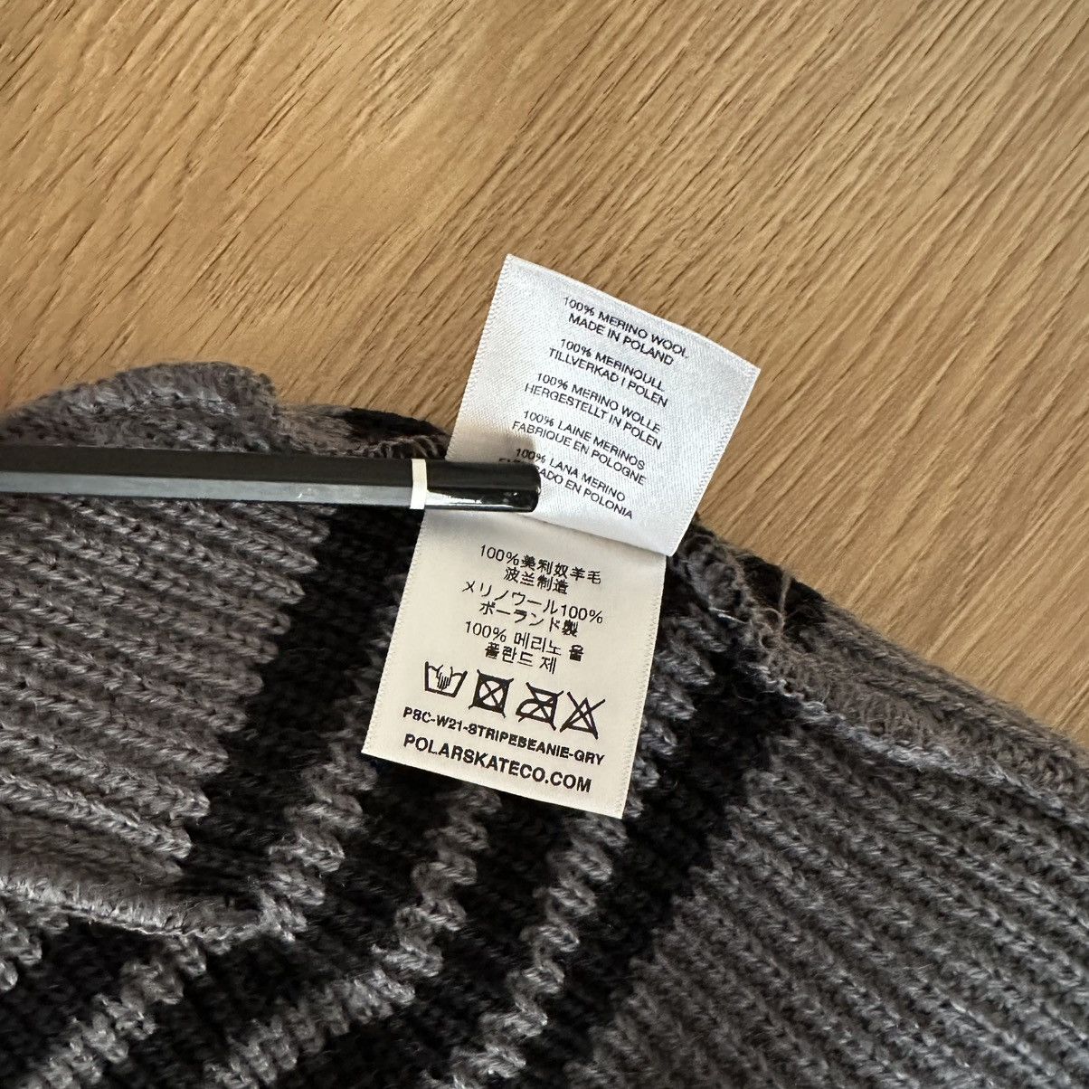 Polar Skate Co. Polar Skate Co. Stripe Merino Beanie Size ONE SIZE - 3 Thumbnail