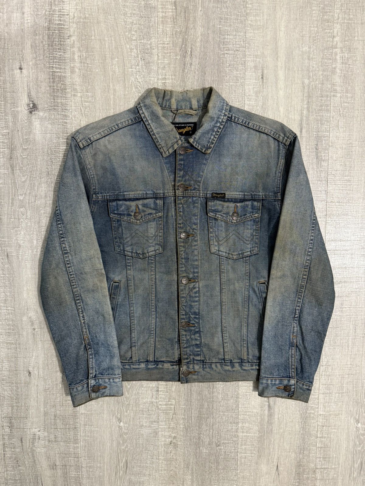 Vintage Vintage sun faded wrangler denim jacket Size US S / EU 44-46 / 1 - 11 Thumbnail