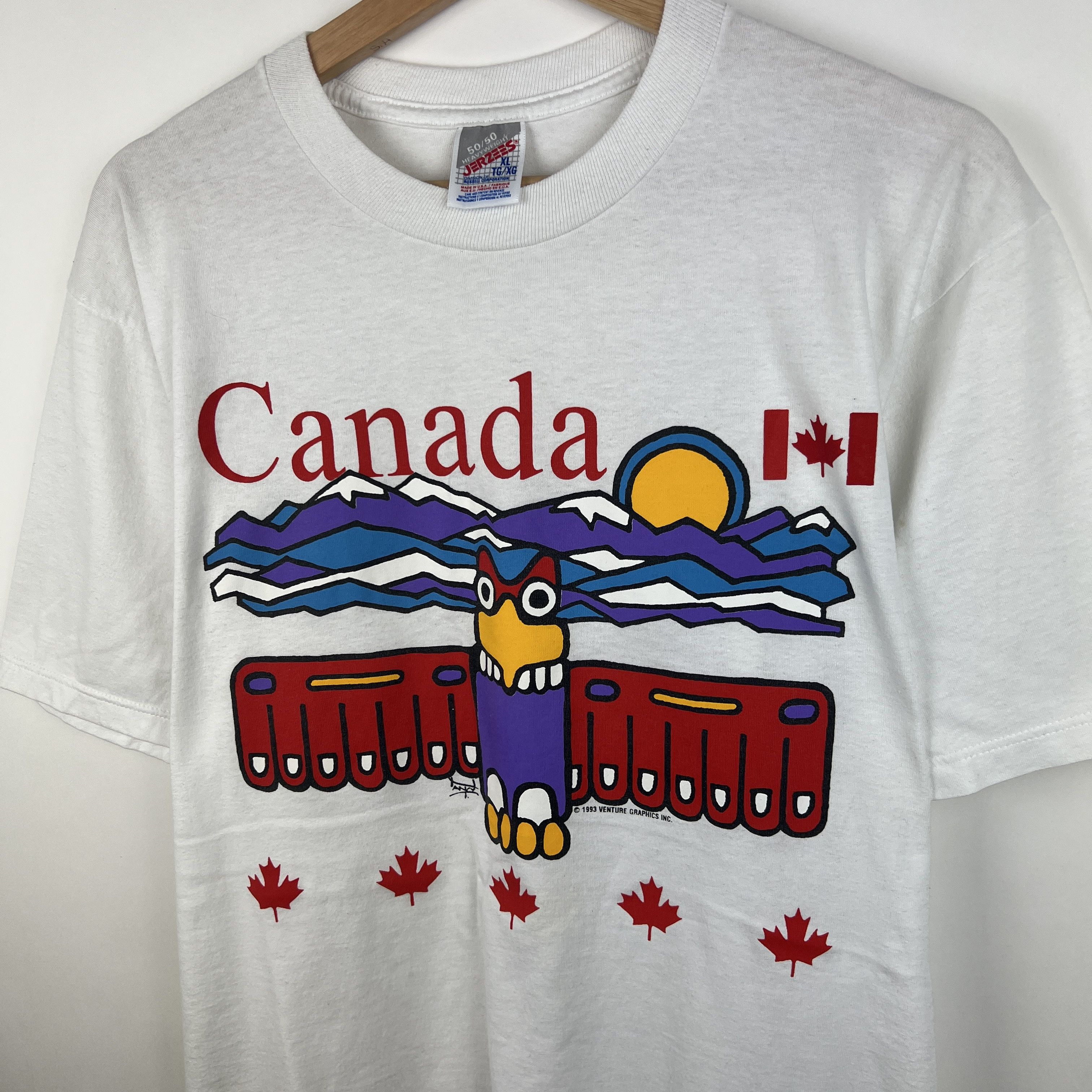 Other Vintage 1993 Canada Graphic T-Shirt Made in USA Size US L / EU 52-54 / 3 - 2 Thumbnail
