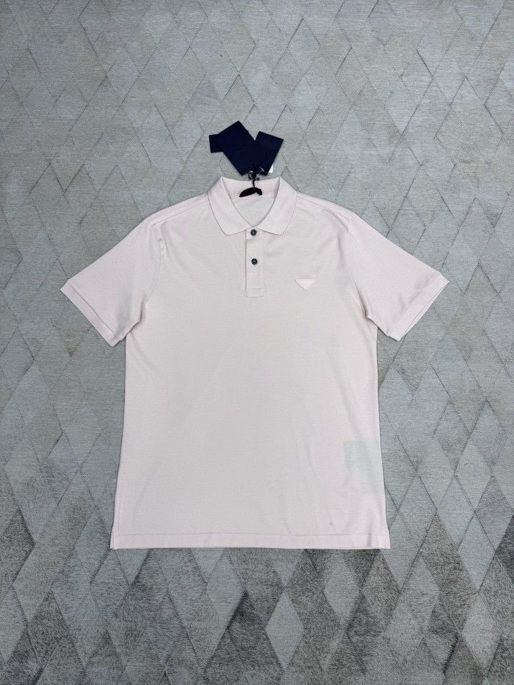 Prada Prada Pink Piquet Polo Shirt Size L Size US L / EU 52-54 / 3 - 1 Thumbnail