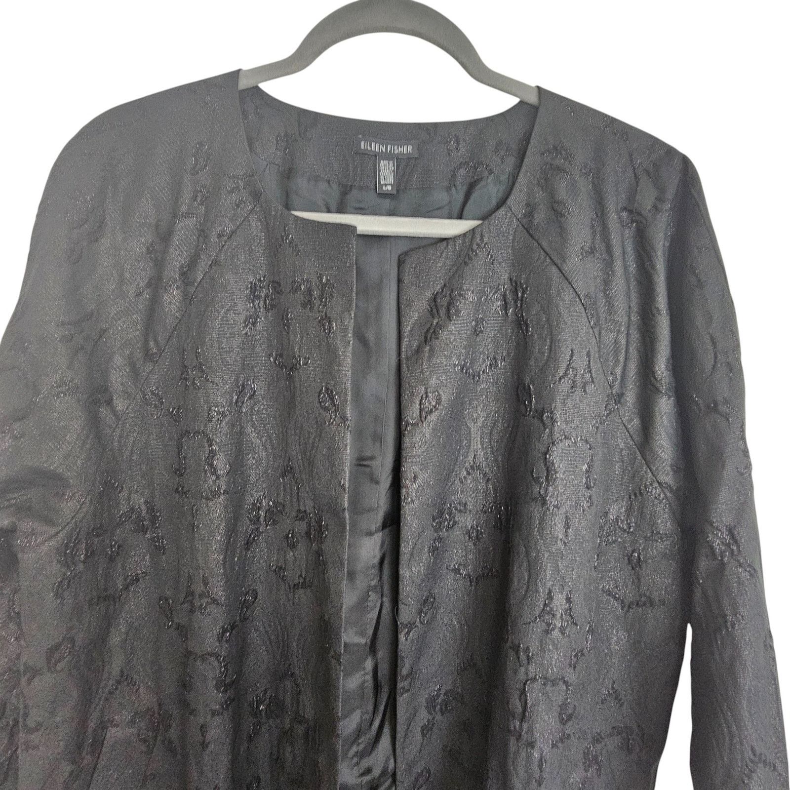 Eileen Fisher Eileen Fisher Cardigan L Quiet Luxury Lagenlook Sustainable Size L / US 10 / IT 46 - 2 Thumbnail