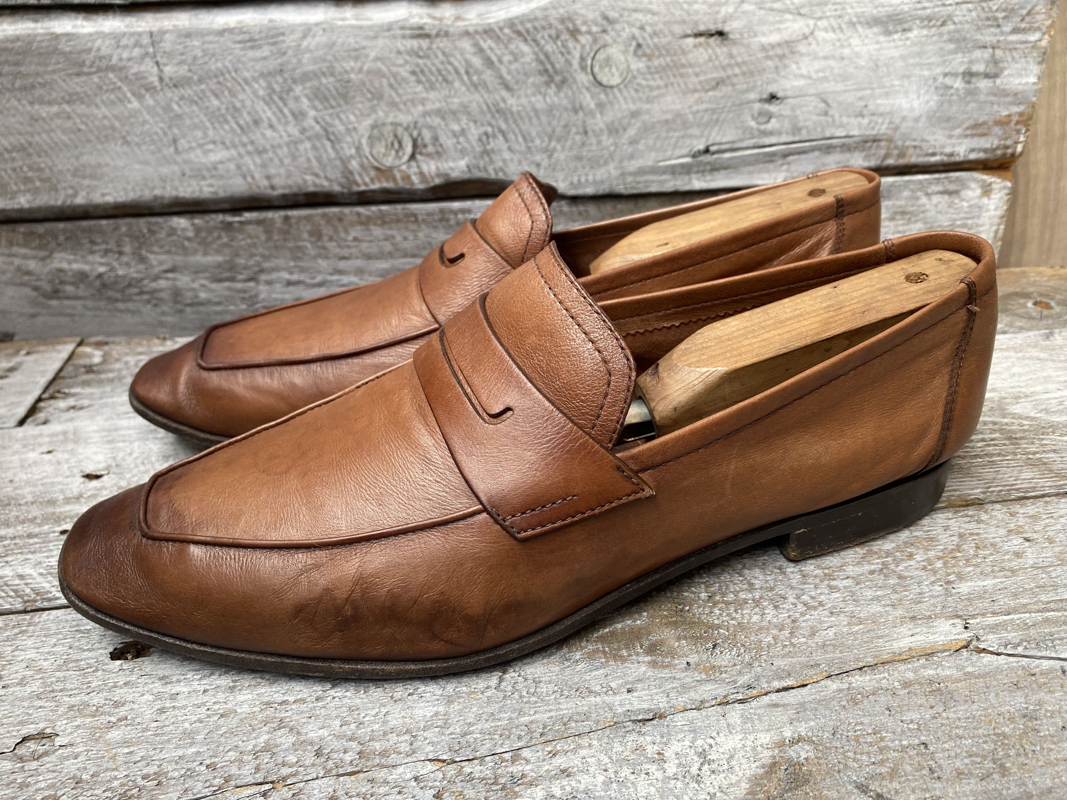 Berluti × Designer Berluti lorenzo kangaroo brown slip on loafers UK Size US 8.5 / EU 41-42 - 4 Thumbnail