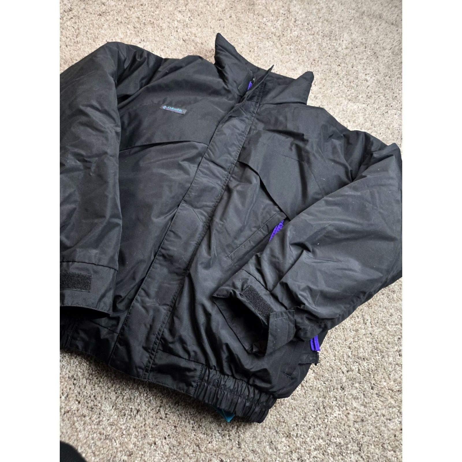 Vintage VINTAGE Columbia Whirlibird Jacket Mens M Black Goose Down Convertible Bomber Jacket Size US M / EU 48-50 / 2 - 2 Thumbnail