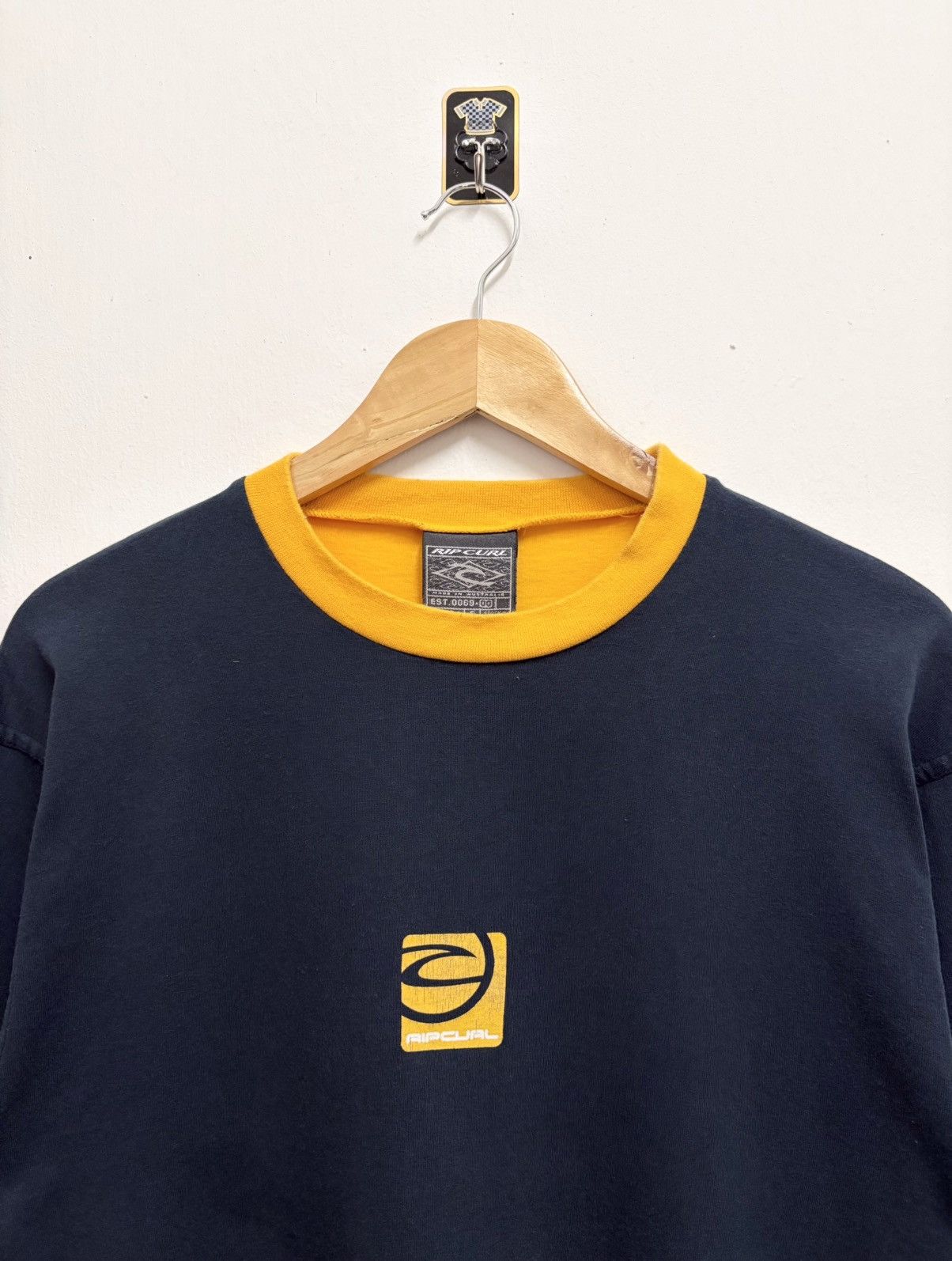 Quiksilver × Rip Curl × Vintage Vintage 90's RipCurl Surfing 2 Tones L/S T-Shirt Size US M / EU 48-50 / 2 - 3 Thumbnail