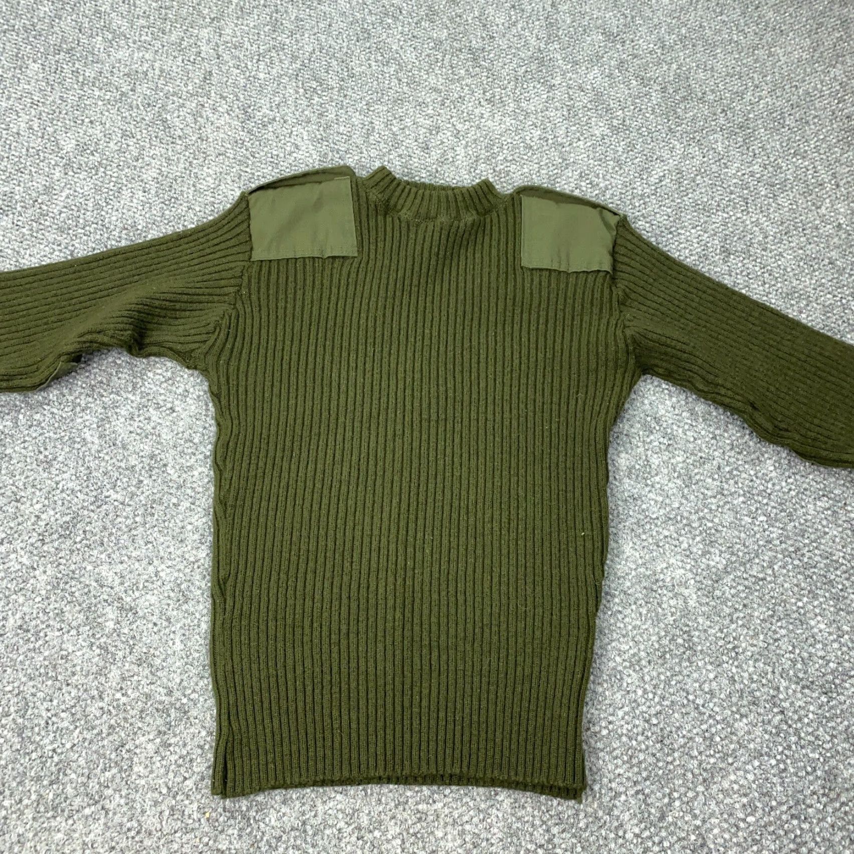 Commando Defense Logistics Agency Sweater Mens 42 Green Wool Ribbed Mock Neck Pullover Clothing Knit Size US M / EU 48-50 / 2 - 2 Thumbnail