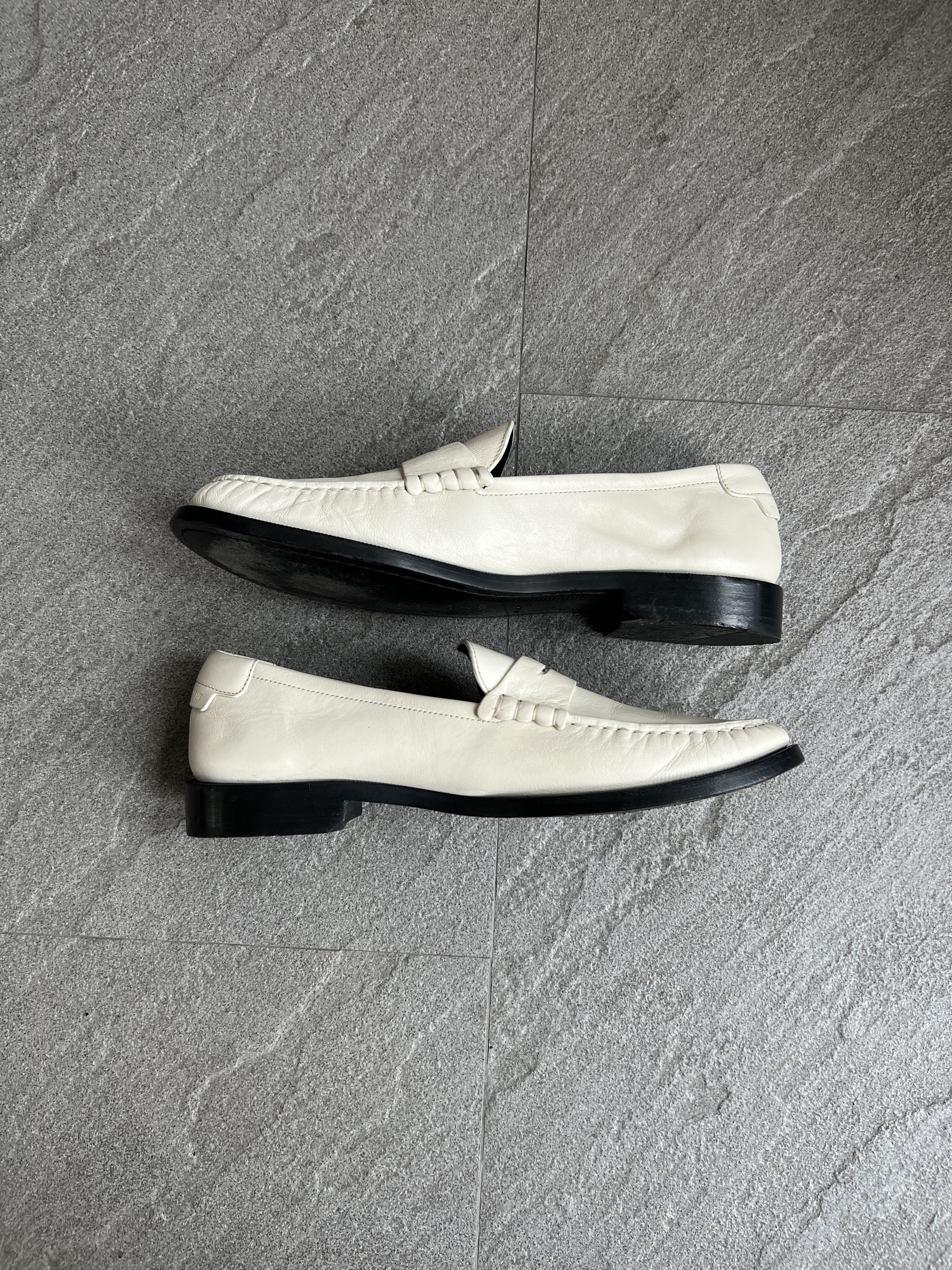 Yves Saint Laurent Saint Laurent YSL Ivory Leather Penny Loafers 43 Size US 10 / EU 43 - 4 Thumbnail