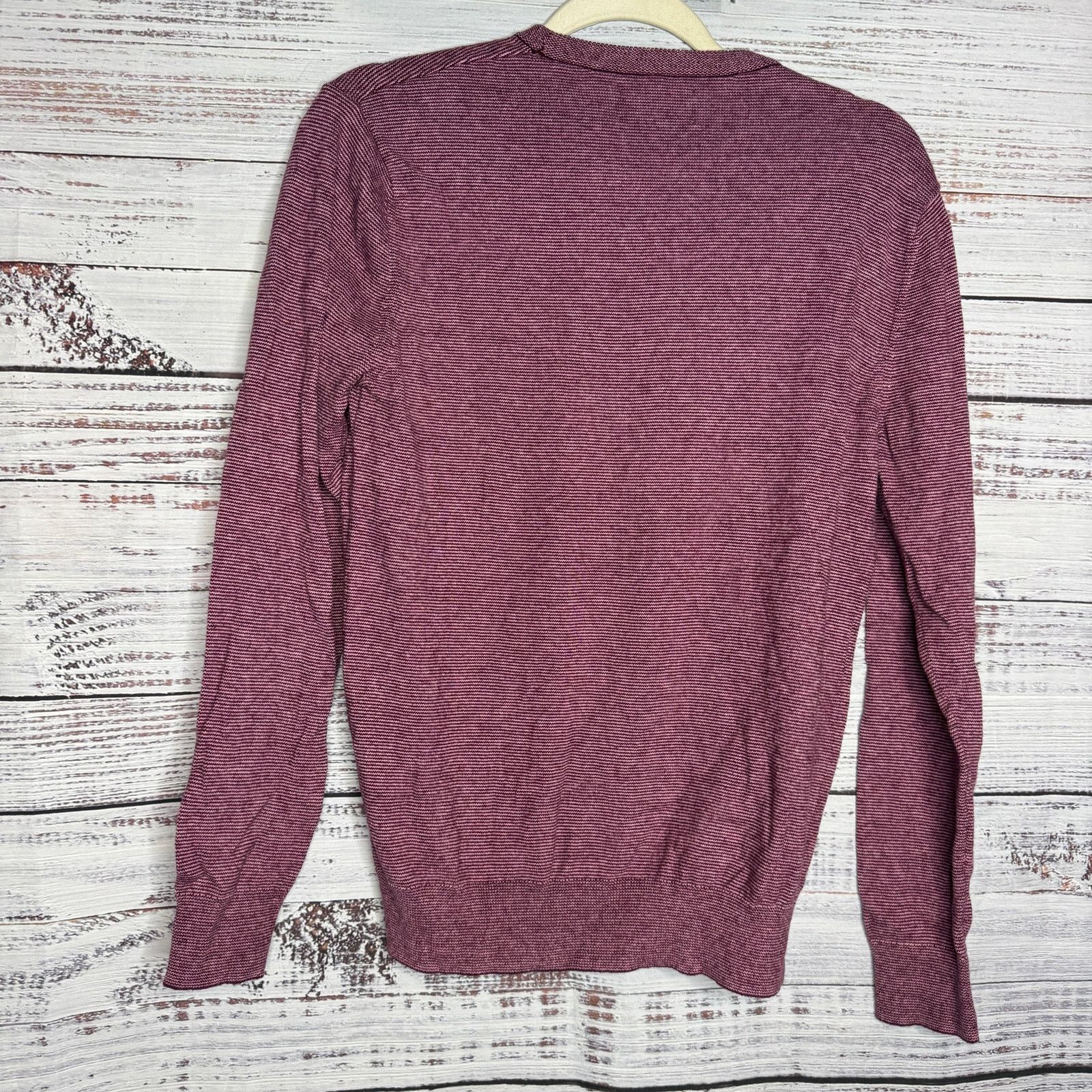 Bonobos Bonobos Mens Small Burgundy Cotton Cashmere Crewneck Sweater Size US S / EU 44-46 / 1 - 3 Thumbnail