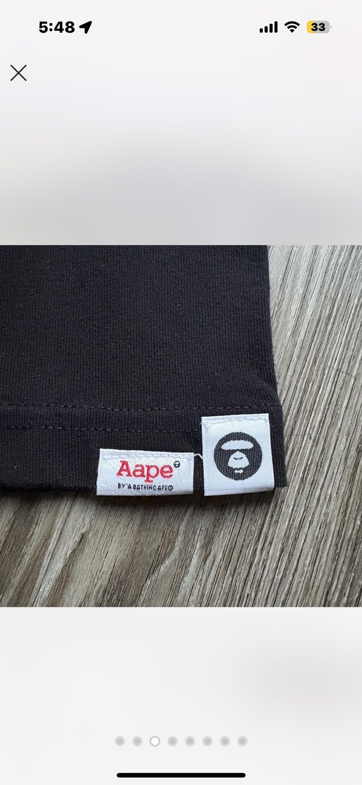Aape Aape by a bathing ape black tee Size US S / EU 44-46 / 1 - 3 Thumbnail