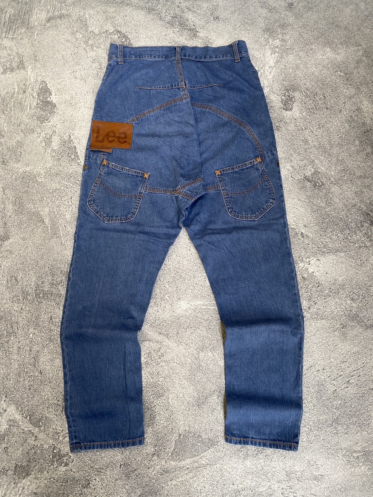 Issey Miyake × Lee MERCIBEAUCOP X LEE 3D CUT SARROUEL DENIM PANTS Size US 32 / EU 48 - 1 Thumbnail