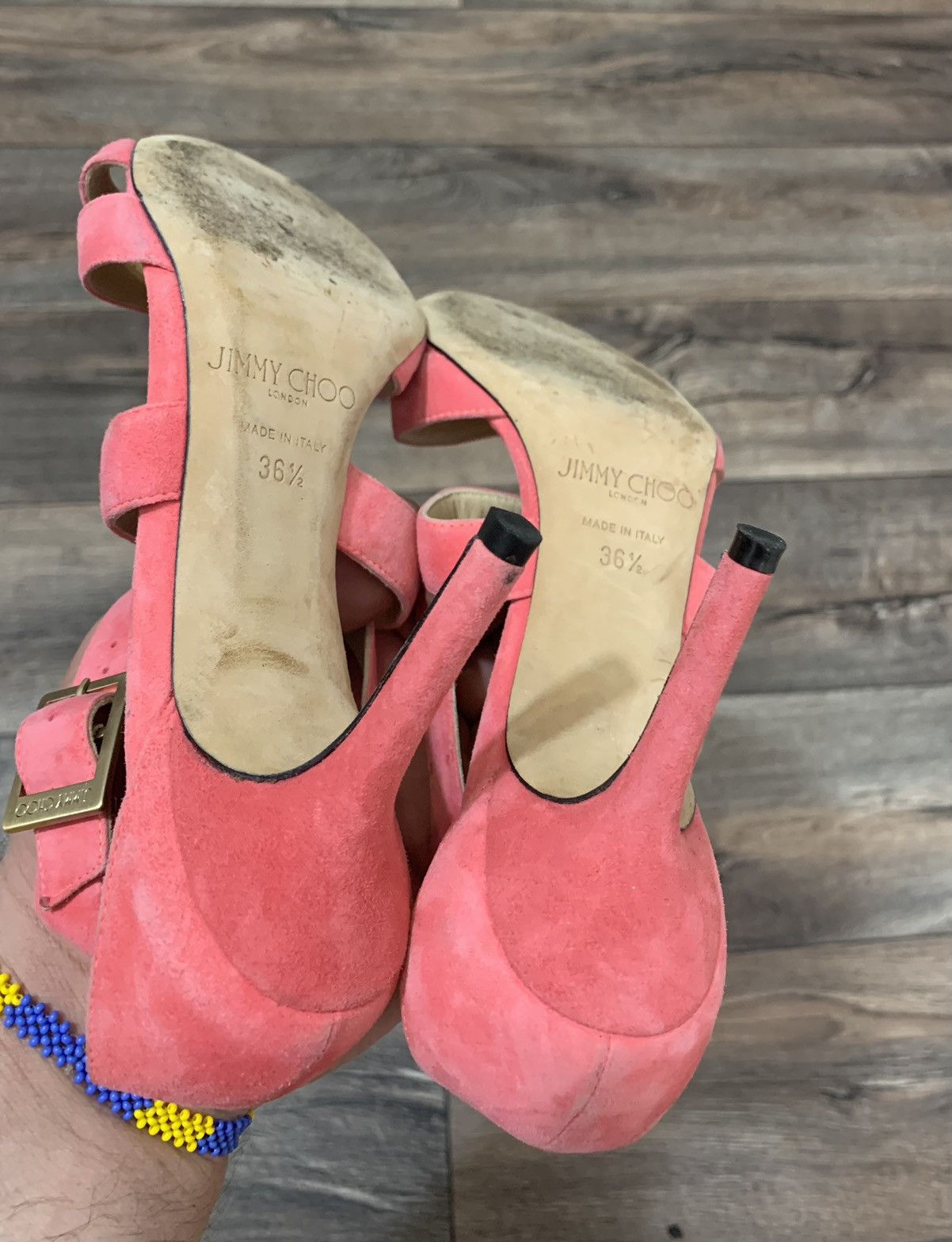 Jimmy Choo Jimmy Choo Suede Pink Heels Shoes Made in Italy US5,5 Size US 5.5 / IT 35.5 - 8 Thumbnail