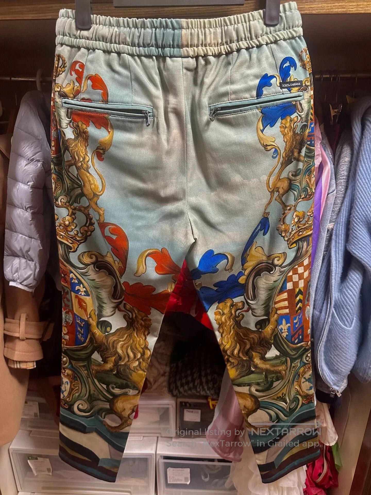 Dolce & Gabbana Dolce & Gabbana Wool Lion Track Pants. Size US 28 / EU 44 - 2 Thumbnail