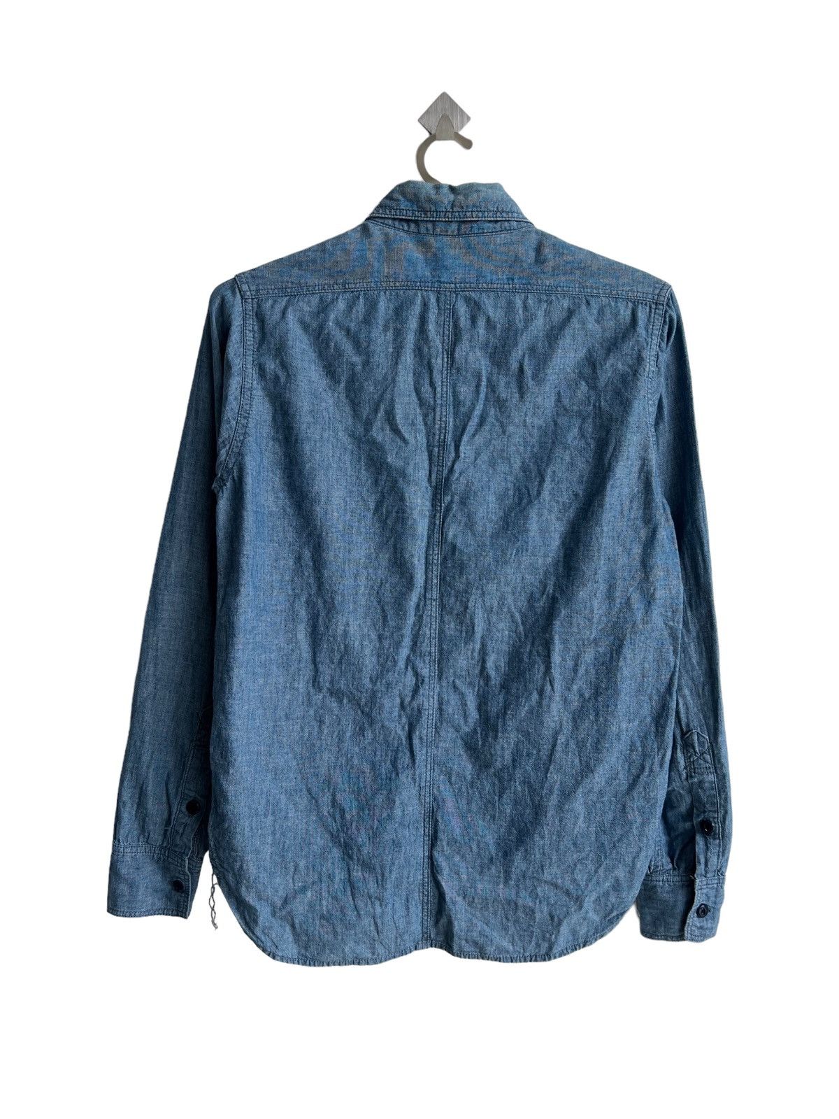 Buzz Rickson's Vintage 1960s Cat Eye Button Gussets Selvaged Chambray Shirt Size US S / EU 44-46 / 1 - 9 Thumbnail