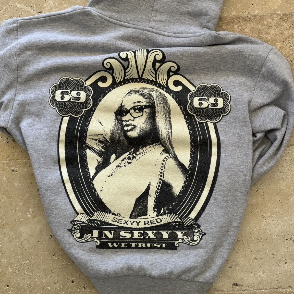 Other SEXYY RED 4 PRES TOUR SEXYY LOVE MONEY HOODIE 'HEATHER GREY' Size M / US 6-8 / IT 42-44 - 4 Thumbnail