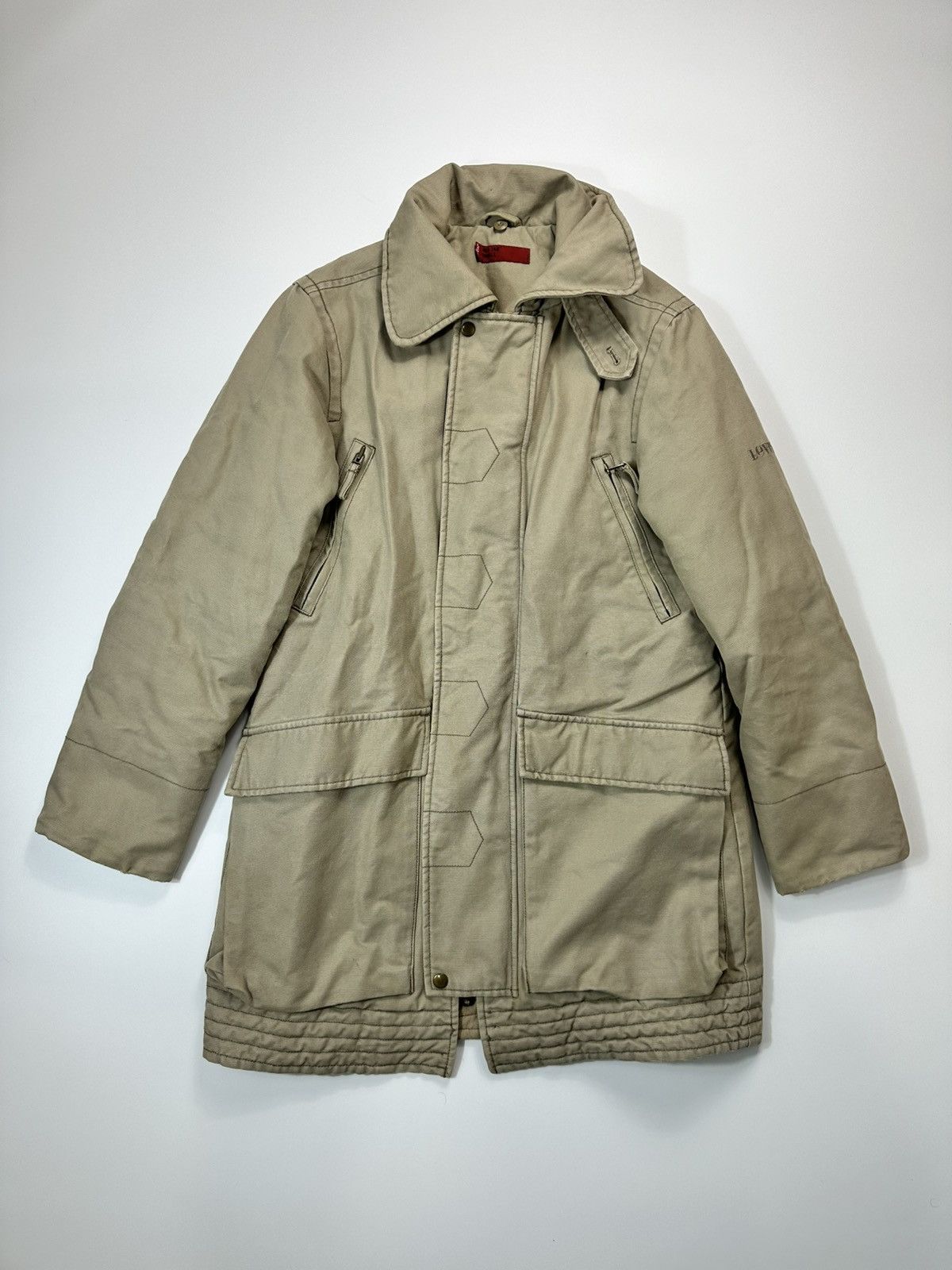 Levi's LEVIS Red Tab Long Jacket Beige Men's Size US M / EU 48-50 / 2 - 1 Thumbnail
