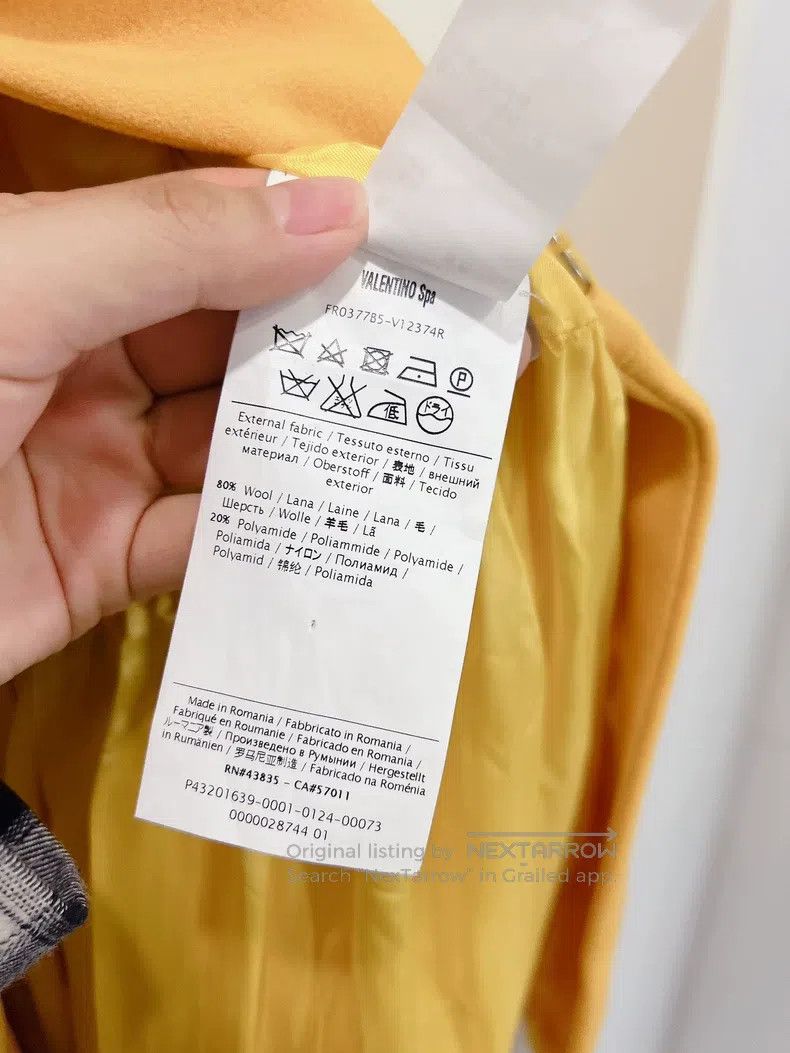 Valentino Valentino Secondary line yellow wool coat Size M / US 6-8 / IT 42-44 - 9 Thumbnail