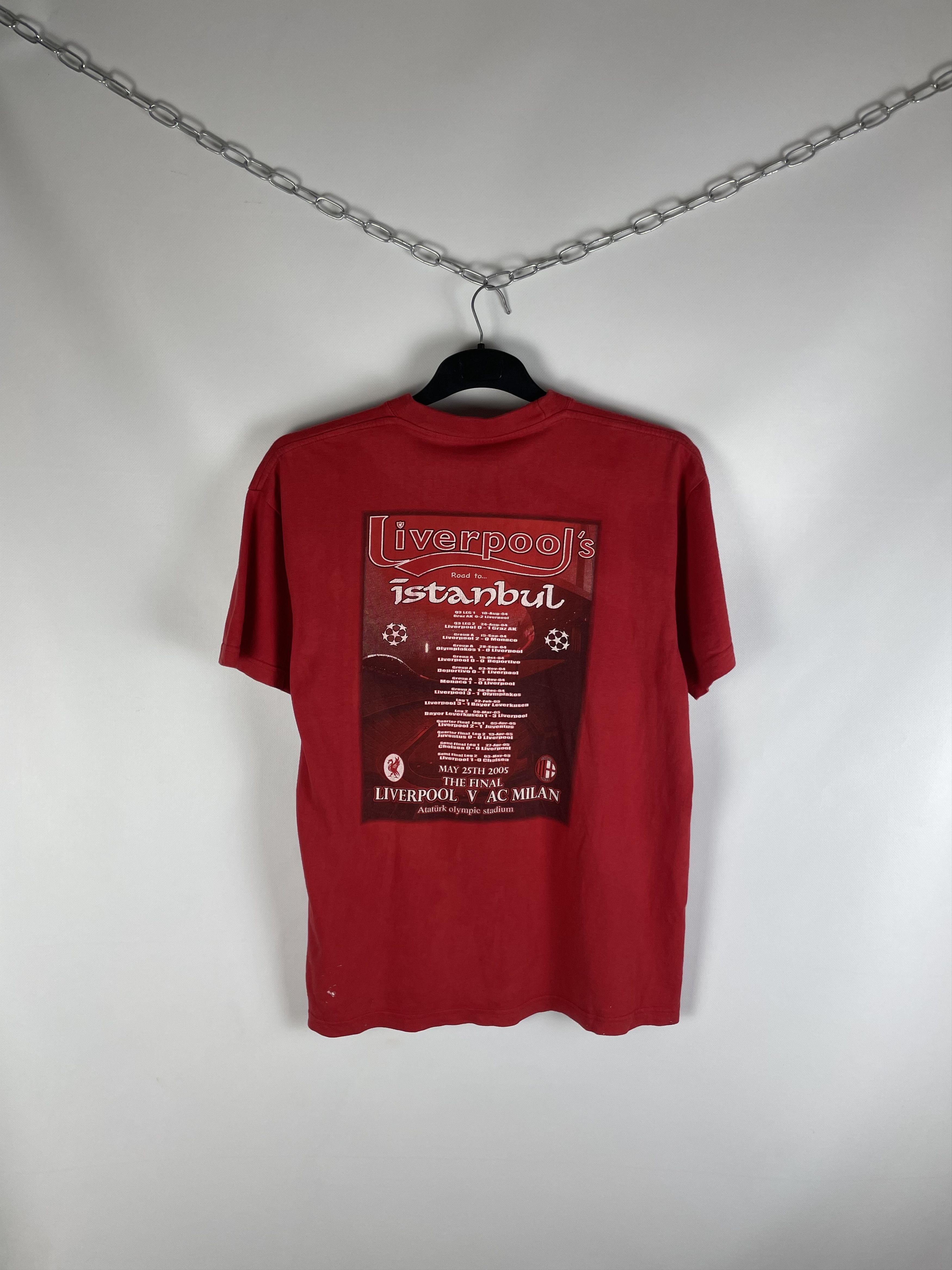 Vintage Vintage Liverpool AC Milan 2007 Final Champions League Tee Size US L / EU 52-54 / 3 - 9 Thumbnail