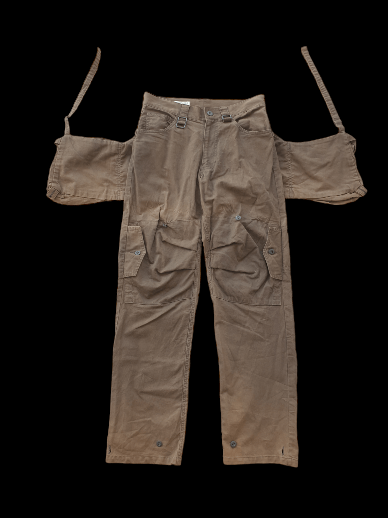 Final Home × Issey Miyake × Japanese Brand Vintage FINAL HOME Bondage Double Pocket Pants Size US 31 - 3 Thumbnail