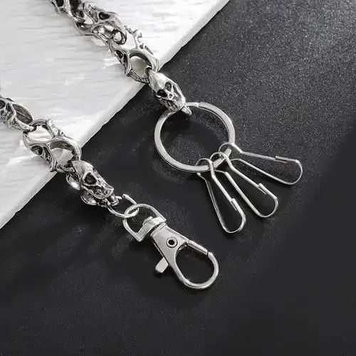 Other Personality Punk Cool Skull Pants Chain Keychain Size ONE SIZE - 3 Thumbnail