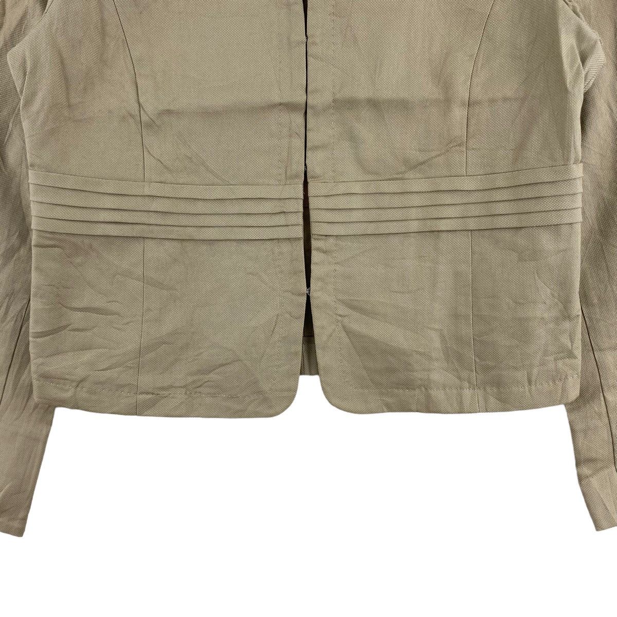 Japanese Brand LAPIS LUCE Per BEAMS Japanese Brand Tweed Beige Coat Size S / US 4 / IT 40 - 3 Thumbnail