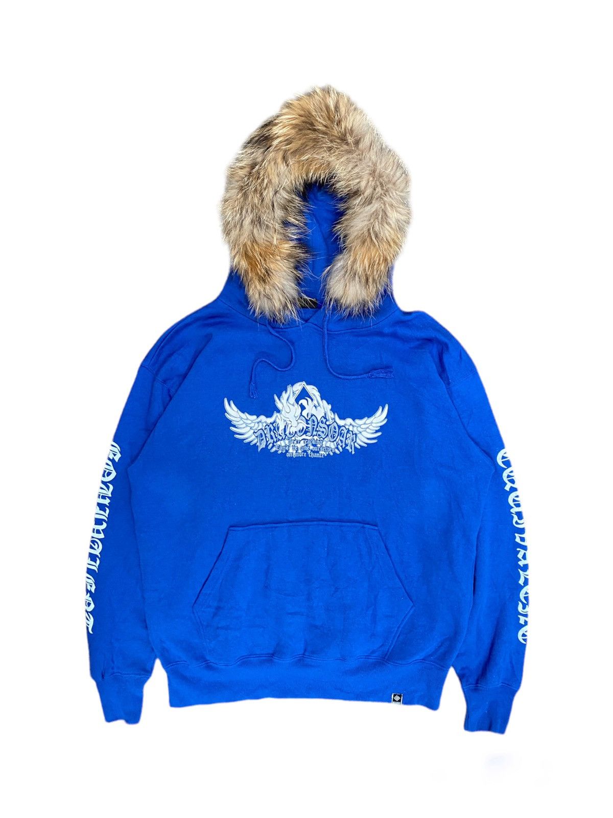 image of If Six Was Nine x Le Grande Bleu L G B Beaumere - Japanese Fur Hoodie Tribal Ifsixwasnine Lgb Style