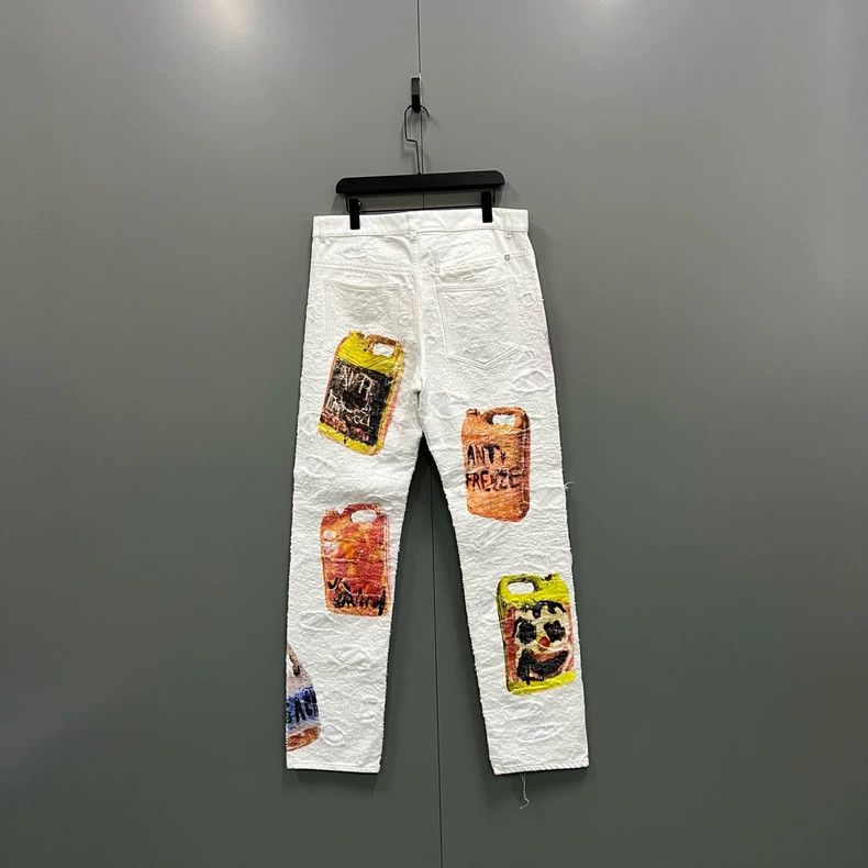 Givenchy Givenchy SizeS Josh Smith Collaboration Cartoon Print Denim Size US 29 - 2 Thumbnail