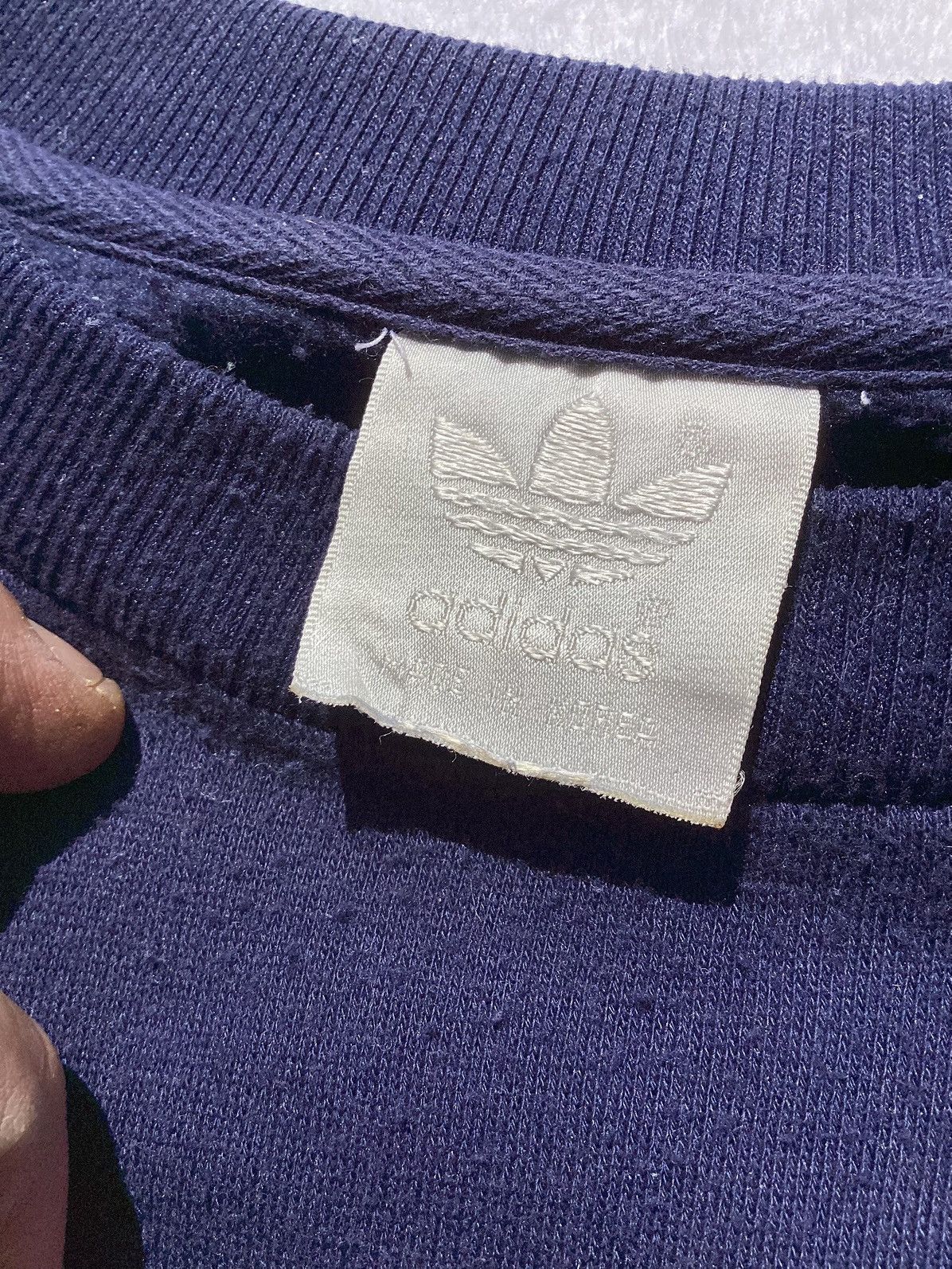 Adidas × Vintage Vtg 1960s/70s Adidas embroidered logo sweatshirt Korea made Size US XL / EU 56 / 4 - 4 Thumbnail