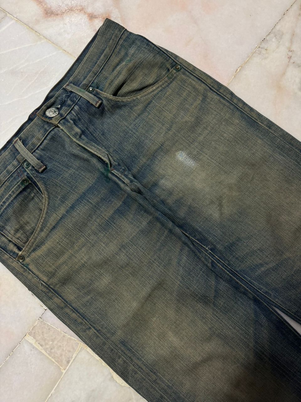 Levi's 💥Insane💥90s Levi’s 505 Premium Rusty Mudwash Thrashed Nice Size US 30 / EU 46 - 6 Thumbnail
