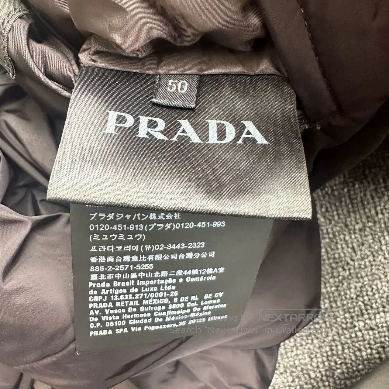 Prada prada black gray reversible nylon jacket. Size US L / EU 52-54 / 3 - 4 Thumbnail