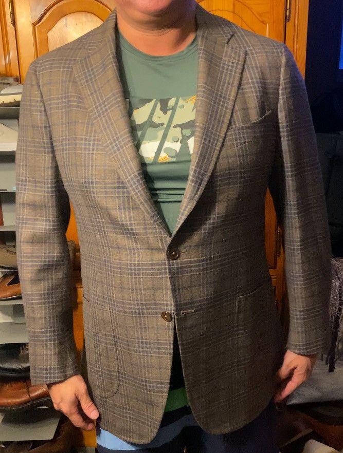 Isaia 3750$ Isaia Napoli Dustin blazer Size 54L - 5 Thumbnail