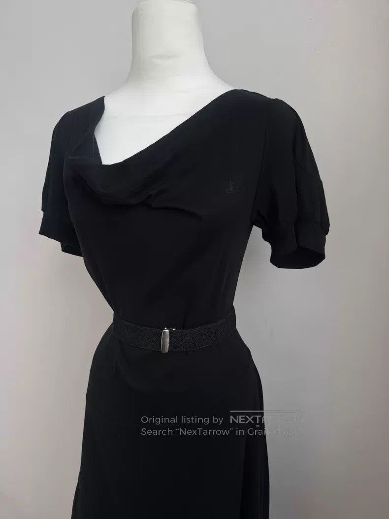 Vivienne Westwood Vivienne Westwood Black asymmetric off-the-shoulder dress Size M / US 6-8 / IT 42-44 - 3 Thumbnail