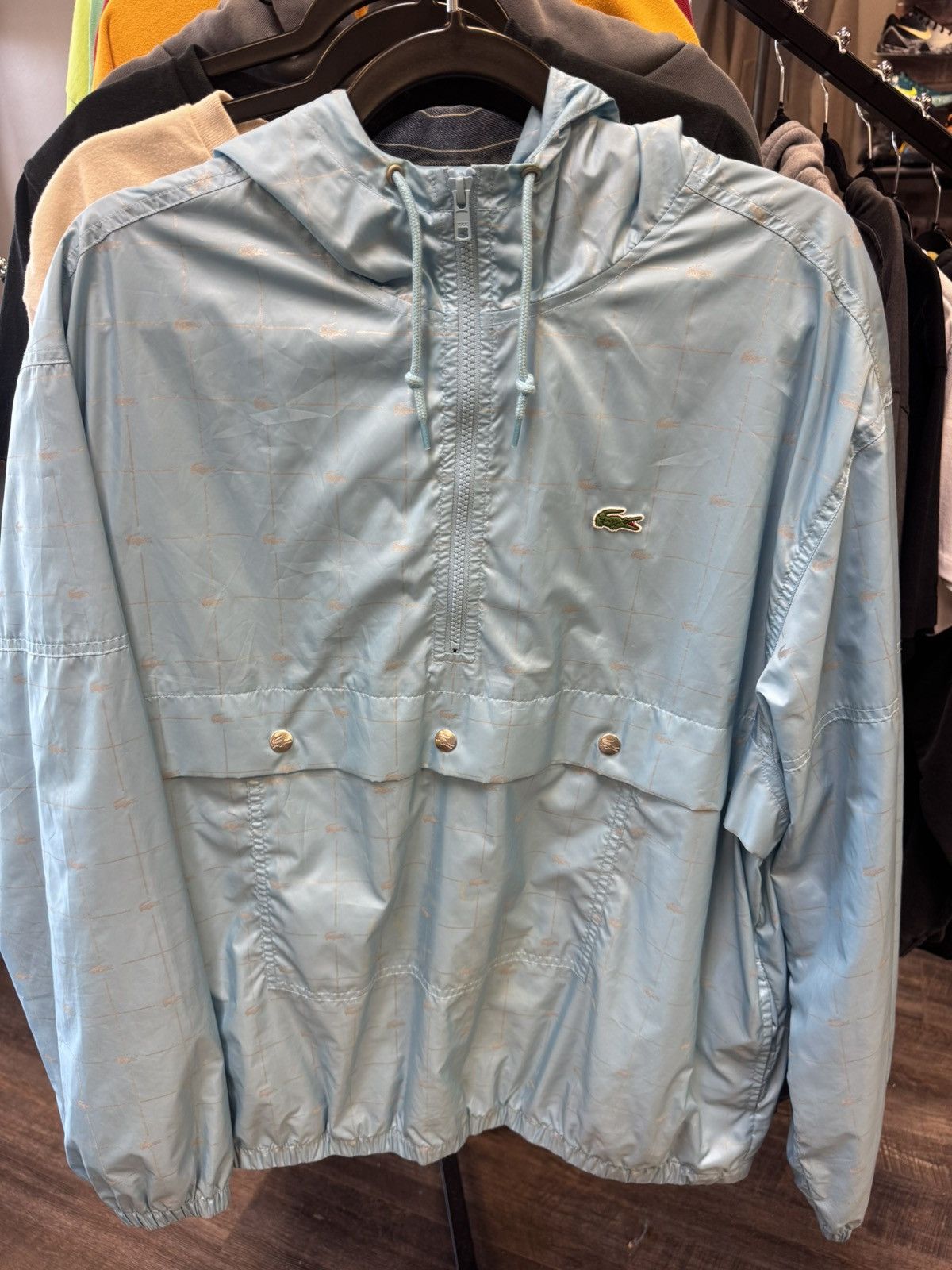 Lacoste × Supreme Supreme x Lacoste Reflective Grid Nylon Anorak